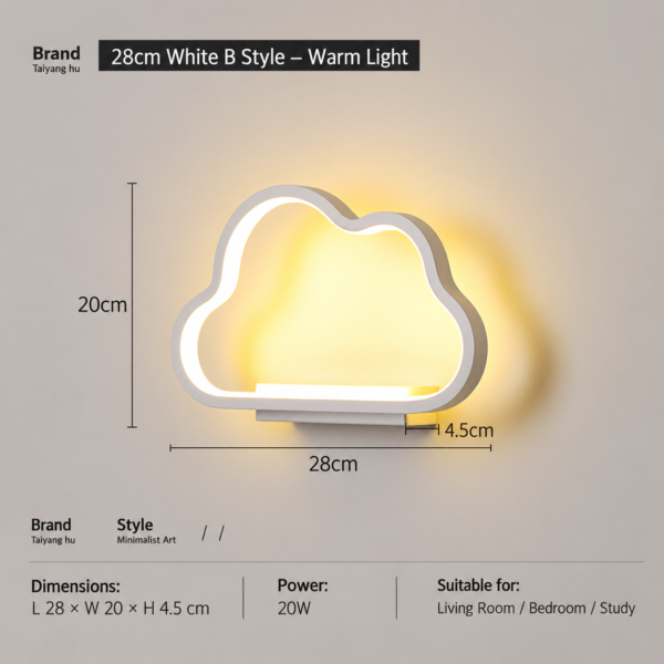 Cloud LED Decorative Wall Light