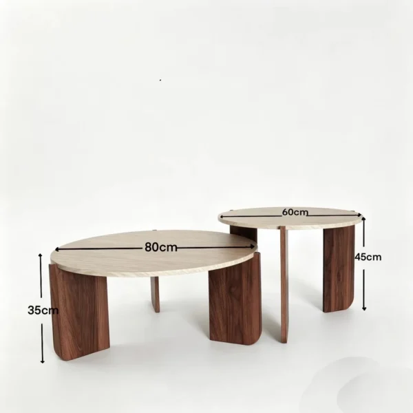 Modern Nesting Coffee Table Set