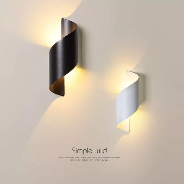 Modern Spiral LED Wall Light