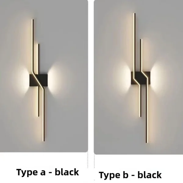 Geometric Vertical LED Wall Light