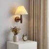 Nordic Pleated Wooden LED Wall Lamp