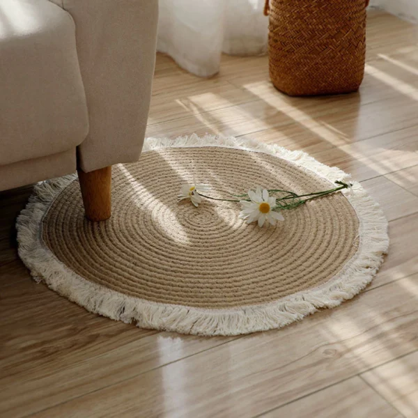sg-11134201-825am-mt63bo1os45kf6 Handmade Woven Tassel Floor Mat